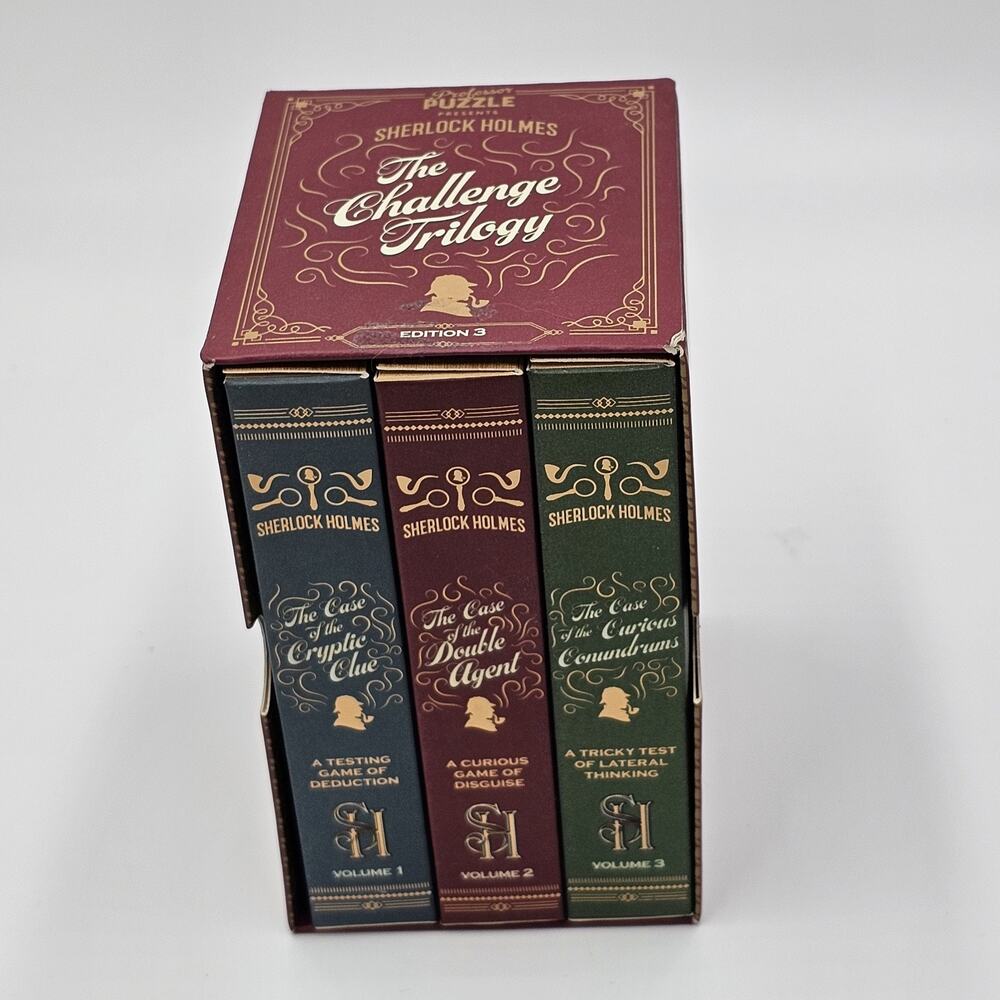 Sherlock Holmes The Challenge Trilogy 3 Quiz Games IOB